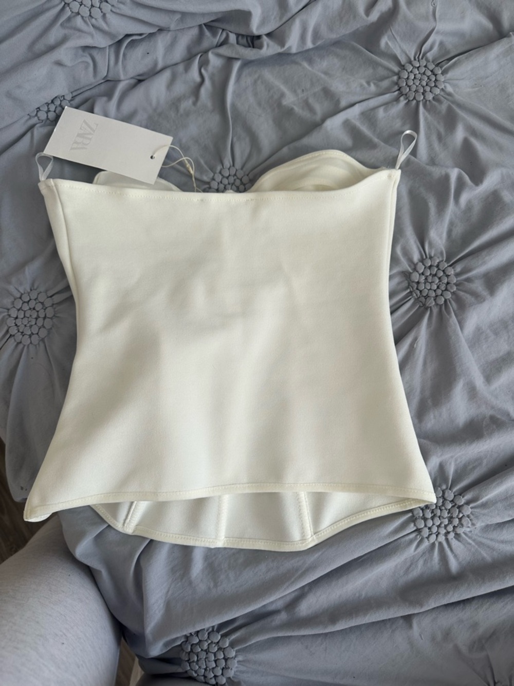 Zara Cream Bustier Corset Camisole - Picture 2 of 2